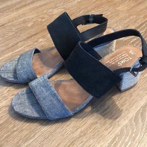 TOMS Poppy sandal black/grey